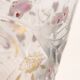 Vase en verre sculpté et peint à la main France années 1940.