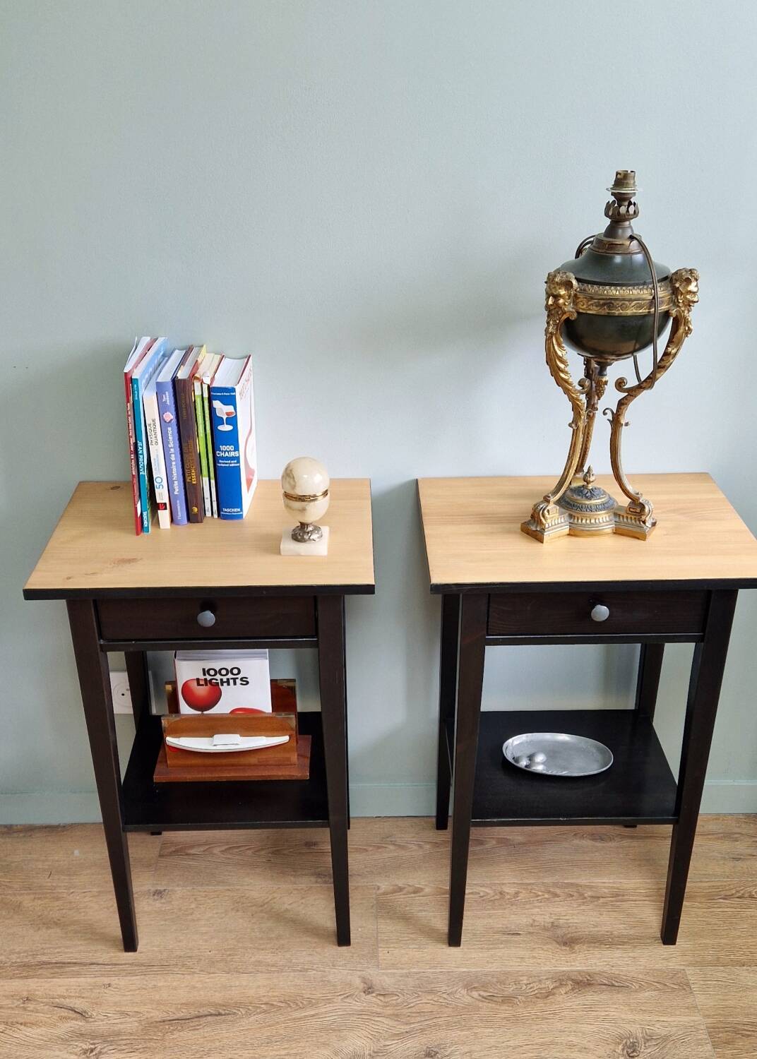 Hemmes solid pine bedside tables