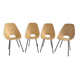 Set of 4 medea chairs by vittorio nobili for f.lii tagliabue signed
