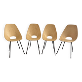 Set of 4 medea chairs by vittorio nobili for f.lii tagliabue signed