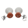 Pair of Space Age wall lights from the 70s in the style of Carlo Nason Guzzini.