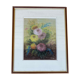 Painting old still life painting with roses Still Life XXth