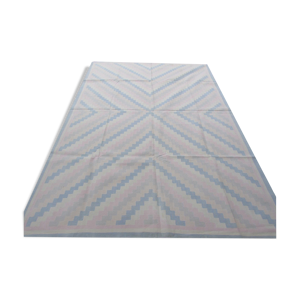 tapis indien dhurri fait