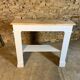 White and wood fireplace