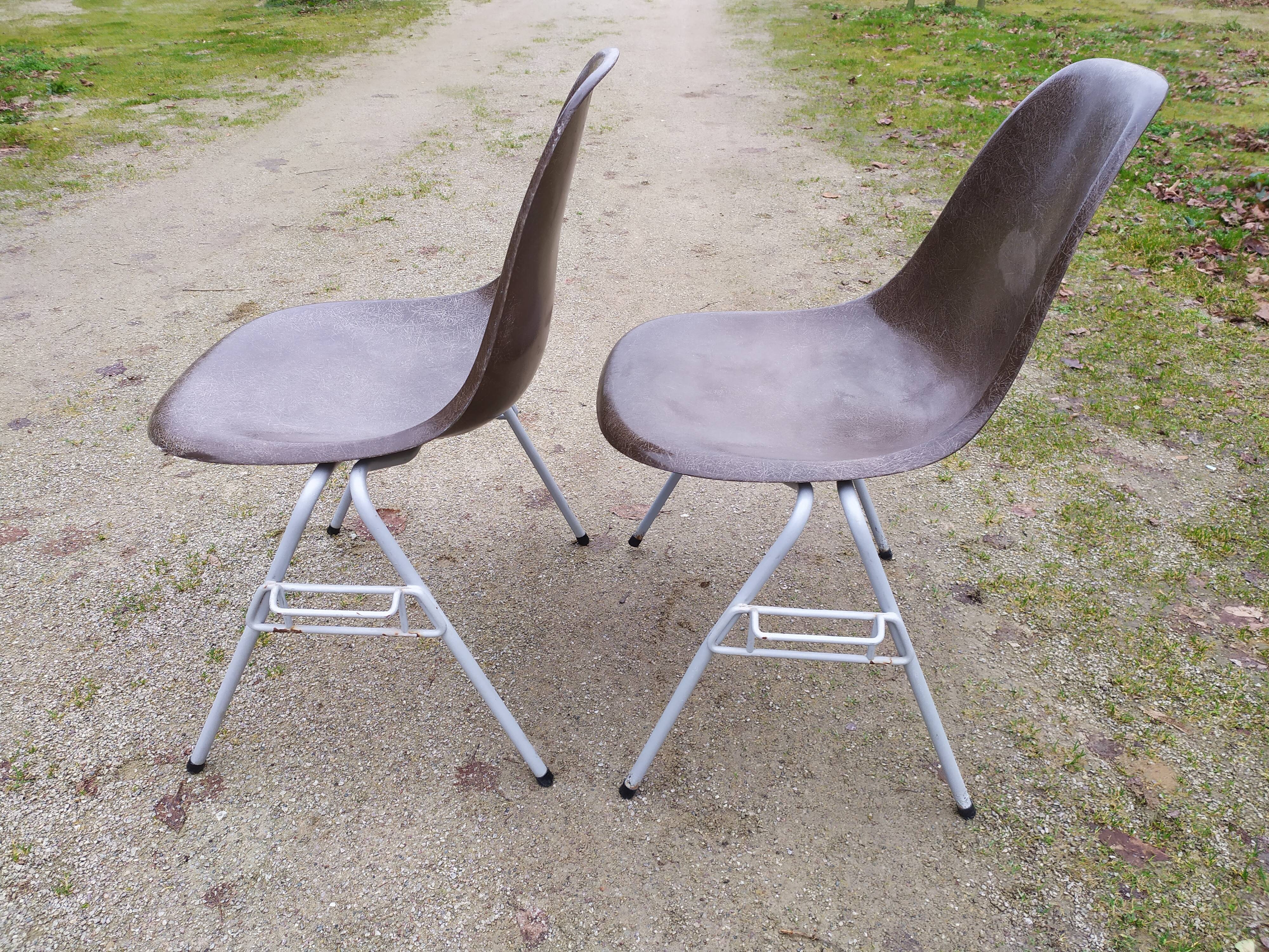 Charles and Ray Eames DSS chairs, Herman Miller, 50s-60s