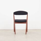 Ensemble de quatre chaises en teck, design danois, années 1970, designer : Kai Kristiansen