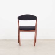 Ensemble de quatre chaises en teck, design danois, années 1970, designer : Kai Kristiansen