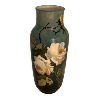 Vase décor fleurs