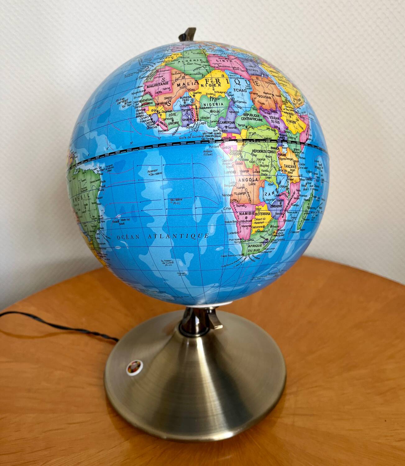 Vintage earth globe