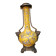 Large lamp base - 43 cm - yellow earthenware with polychrome glazes - 20th century