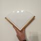 Pair of postmodern wood and plexiglass wall lights from the 1980s.