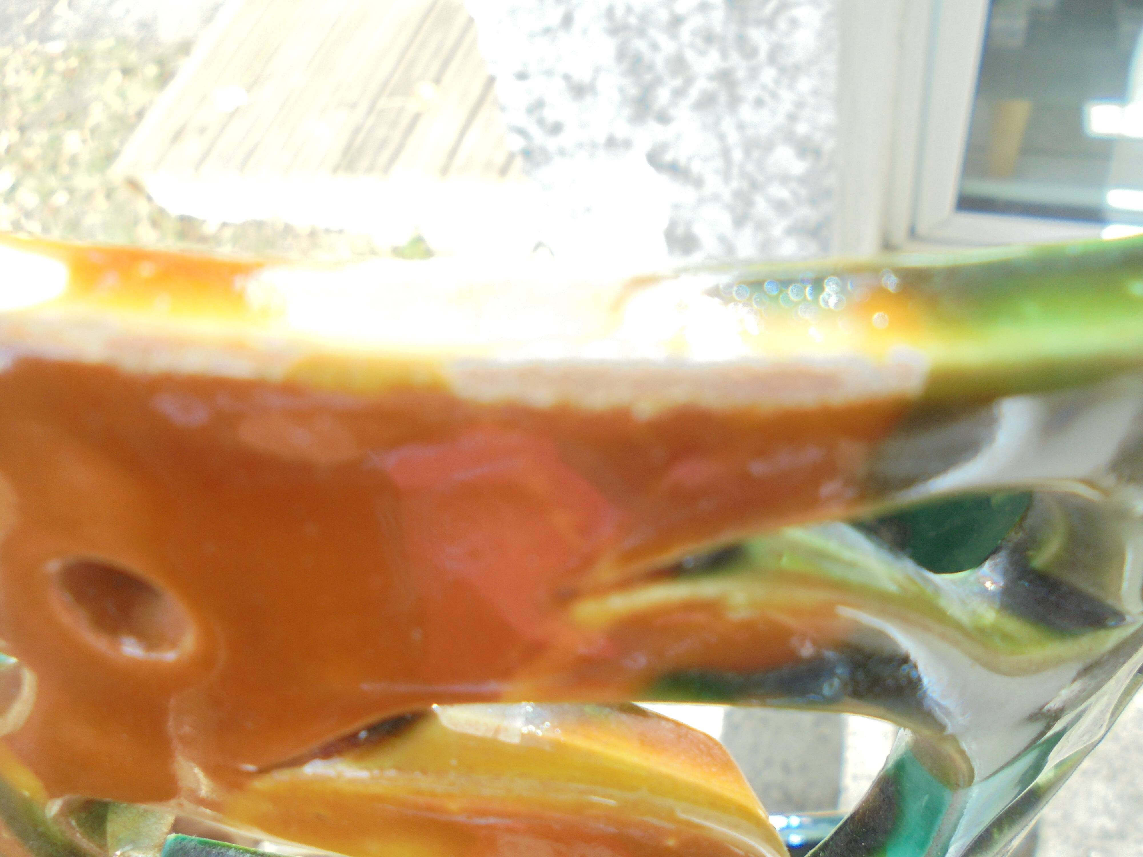 Pair of ceramic wall lights in Vallauris style, Brunin.