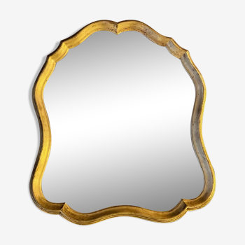 Miroir baroque doré 60x90cm