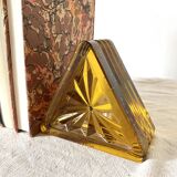 Pair of art deco glass bookends