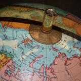 Mappemonde taride  sur socle bois 3 pieds lumineuse