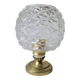 Brass and glass lamp