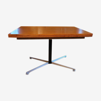 Table système plaquée teck, années 70