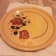 1940s floral earthenware dessert dish