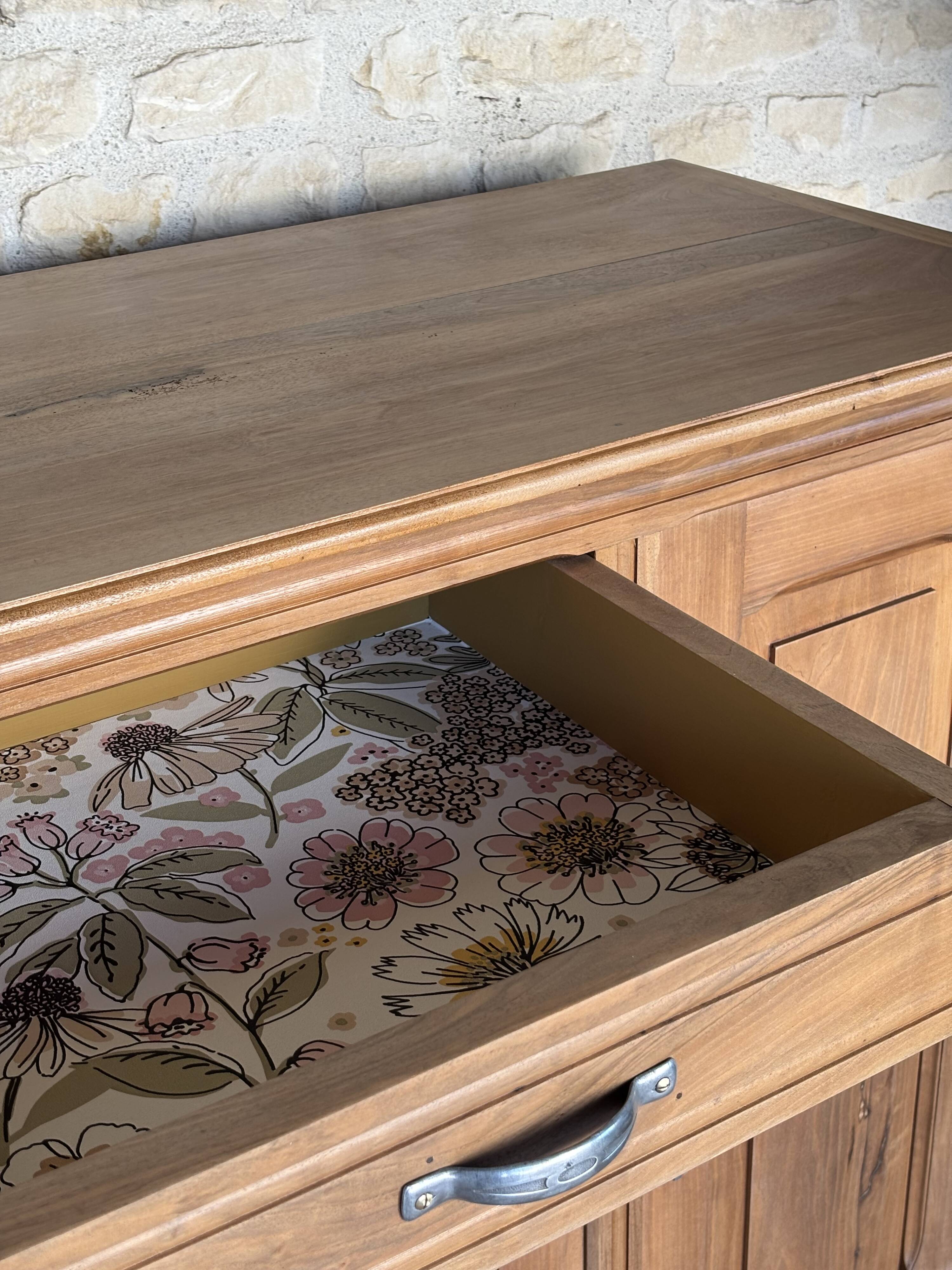 Restored solid wood Art Deco sideboard