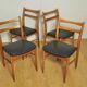 4 scandinavian chairs of the 1960