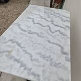 Antique marble and cast iron bistro restaurant table