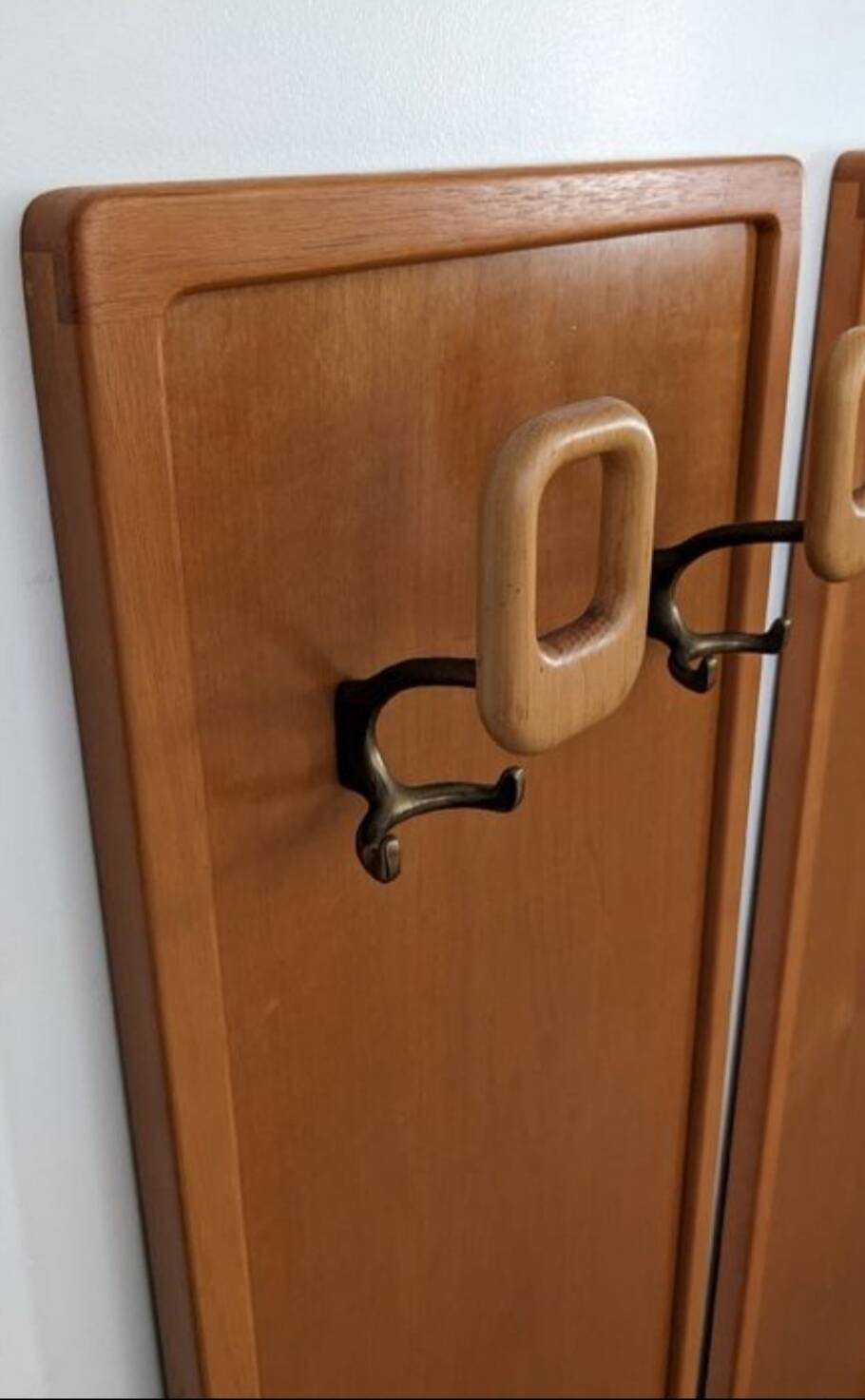 Set of 2 wall coat racks from the 50s