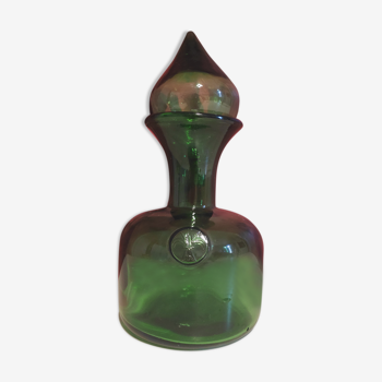 Green carafe with water drop cap