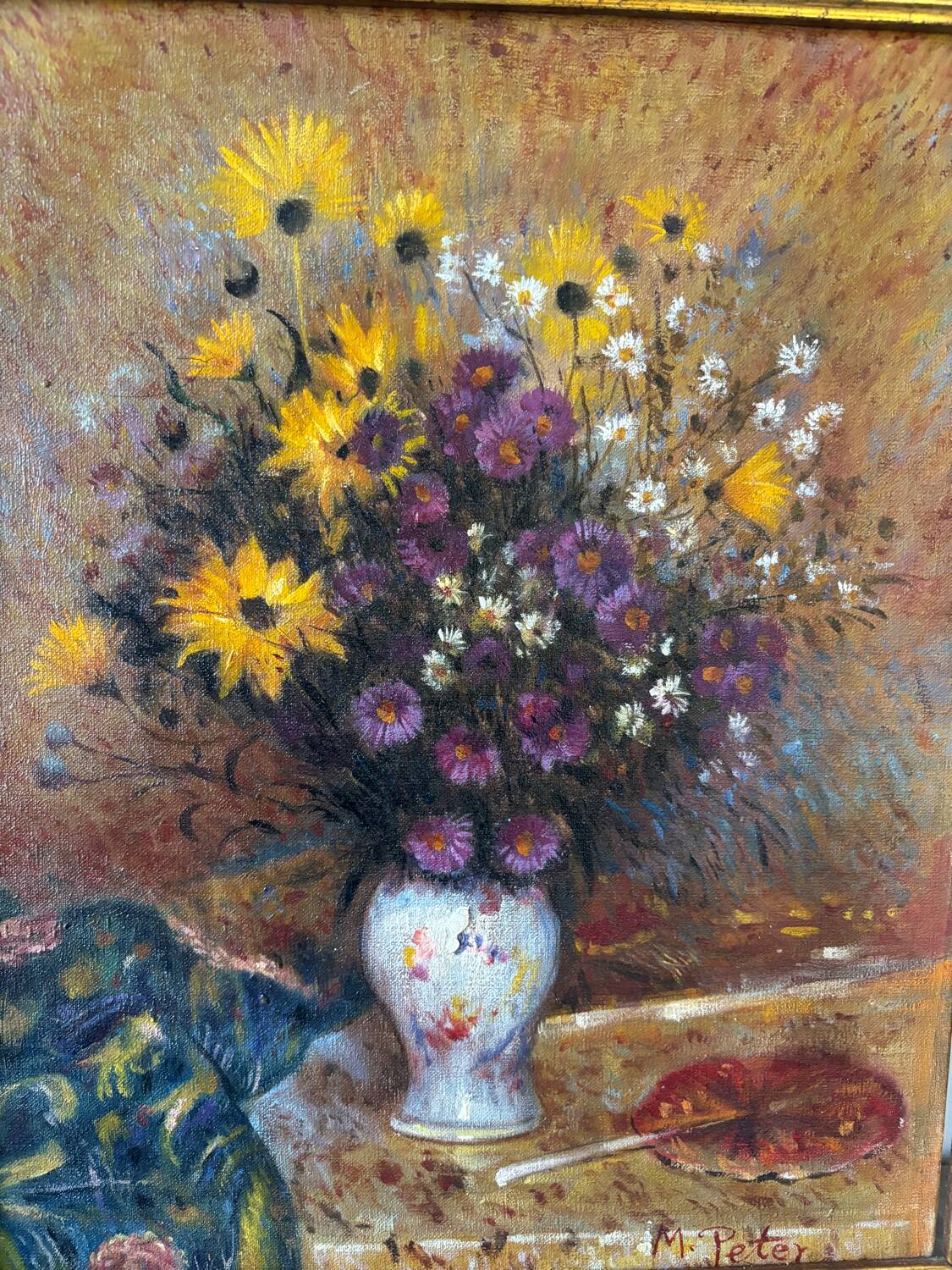 Signed bouquet of flowers