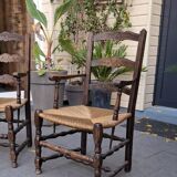 Paire de fauteuil campagnard