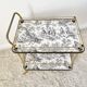 Vintage golden service toile de Jouy