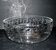 Saint louis crystal salad bowl, laurel garland model, 1930