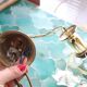 Lustre vintage fleurs murano Eglo