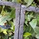 Industrial arched metal window L128xH114 19th century glass roof 2 leaves