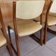 4 sled chairs, vintage