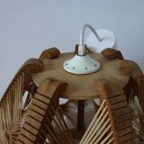 Hanging wood braided yarns Scandinavian design 60-70