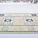 Beige And Blue Oushak Runner Rug sku 3324
