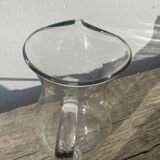 Clear Murano glass pitcher, 1960