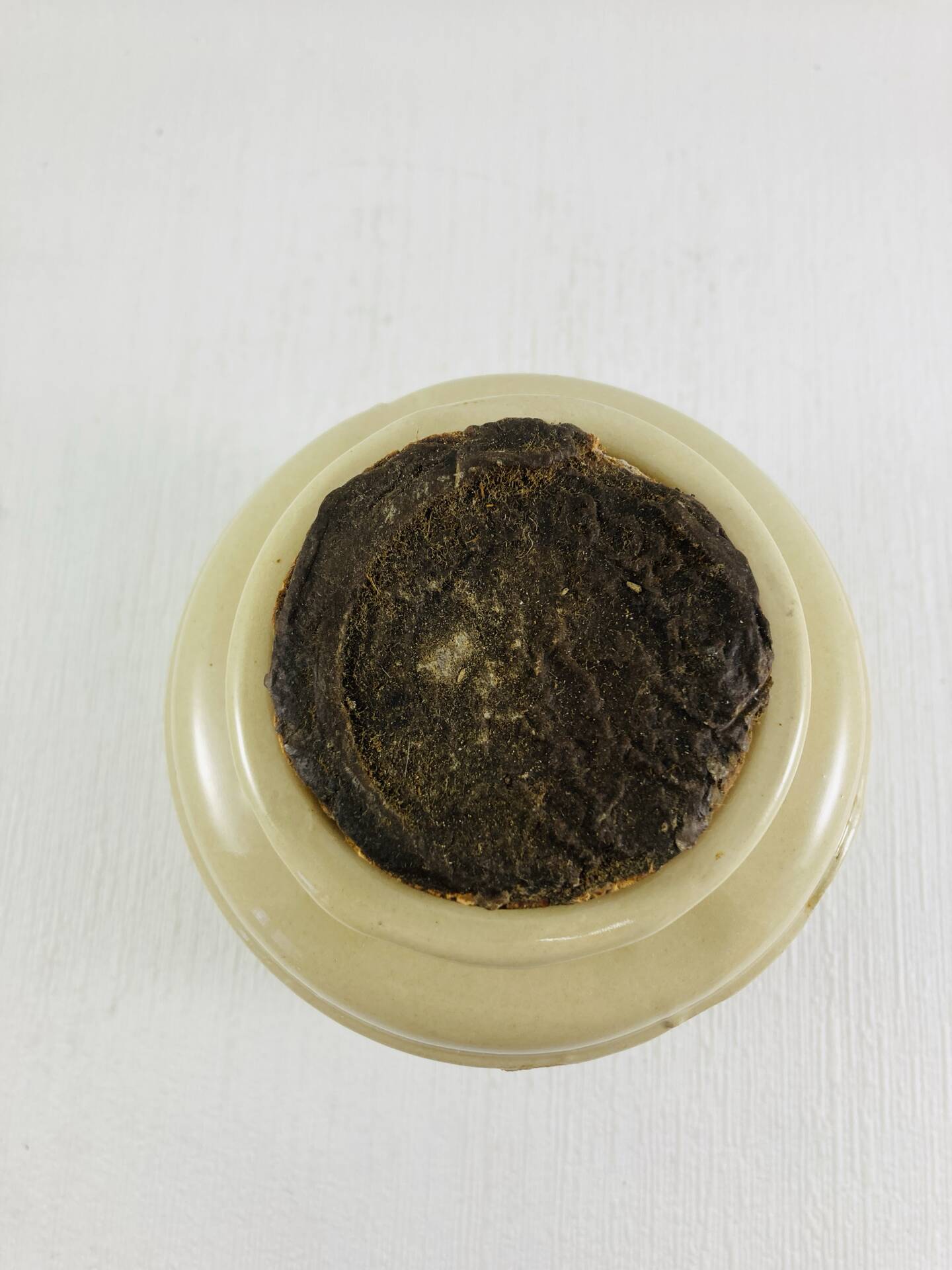 Old Mustard Pot from Meaux in Stoneware 1900-1940