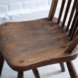 Early Charles Gibbons Windsor Chair in Elm, 1889 High Wycombe