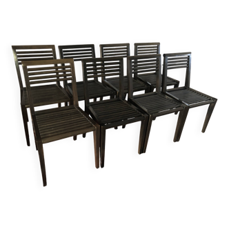 8 chaises Philippe Hurel parfait etat