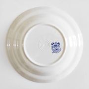 Boch Frères deep plate with large bouquet decoration