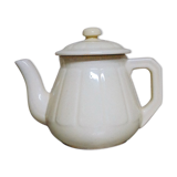Théière en porcelaine jaune pâle