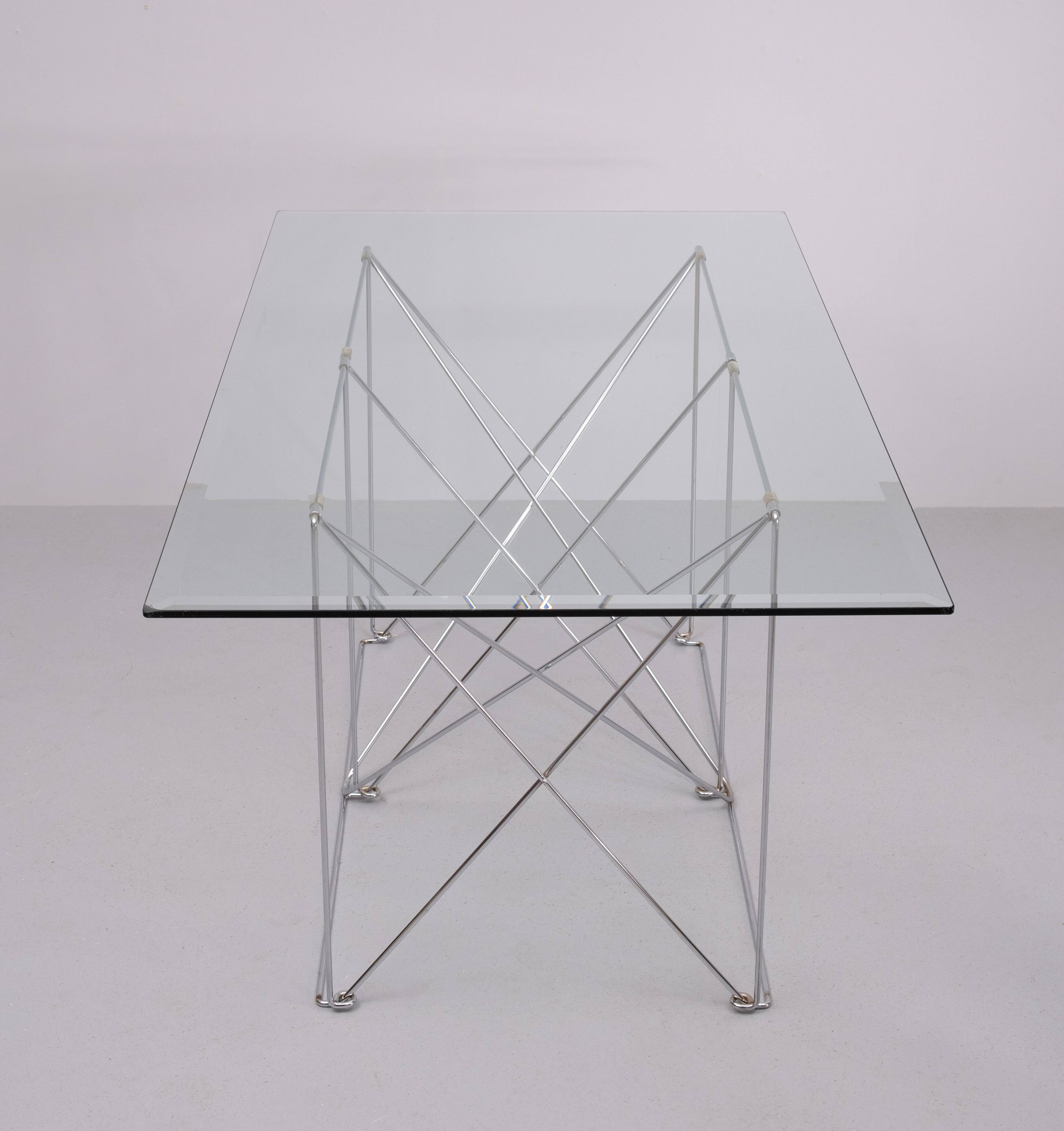 Max Sauze Dining Table With Foldable Base 1970s France