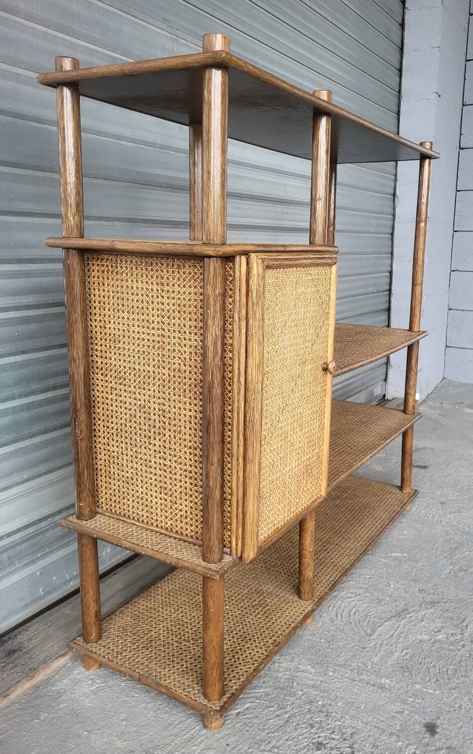 Vintage shelving storage unit library