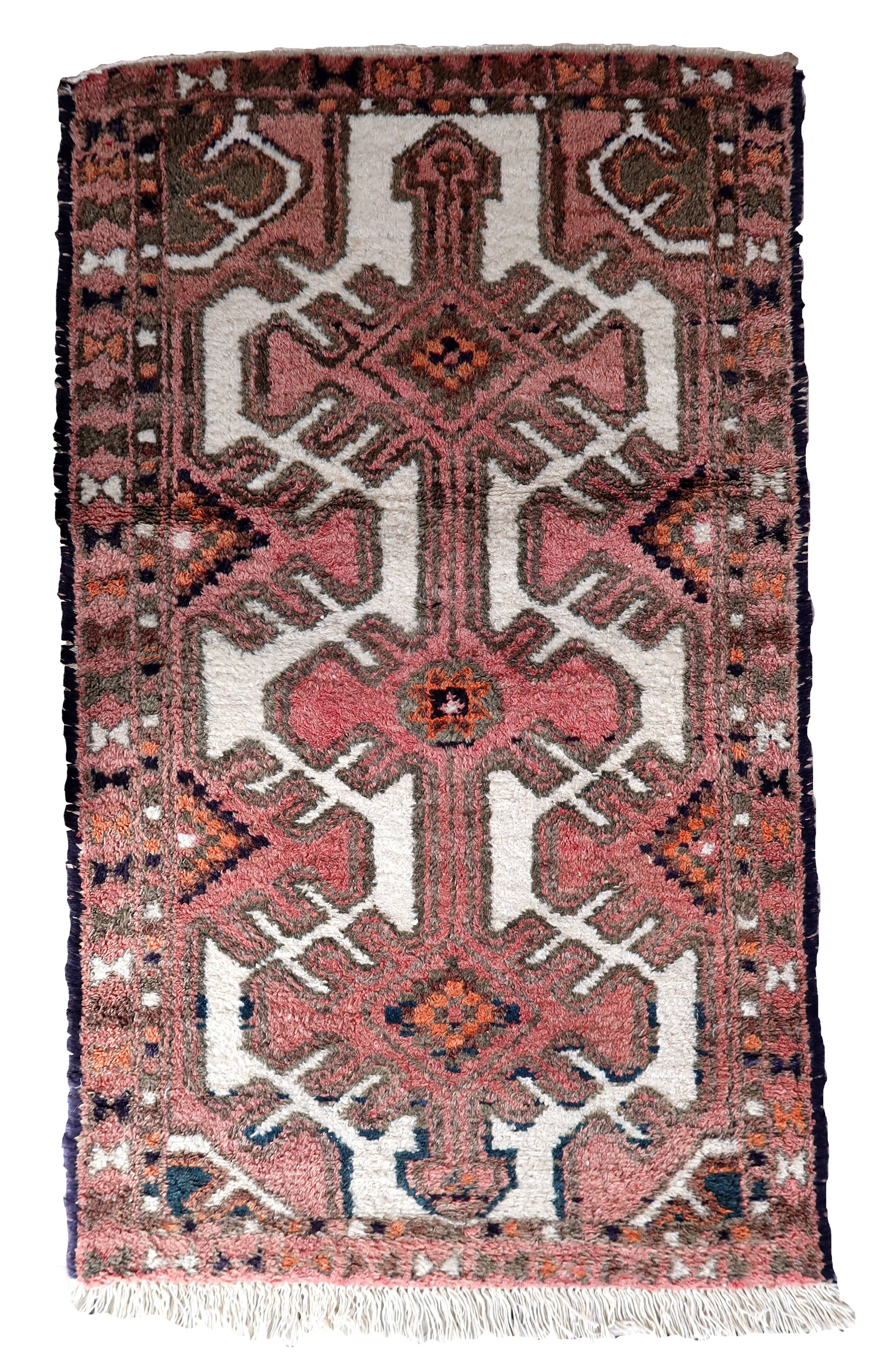 Tapis Vintage Hamadan Fait Main – 72 x 121 cm - 1C1020