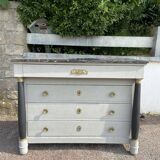 Antique Empire style chest of drawers with detached columns