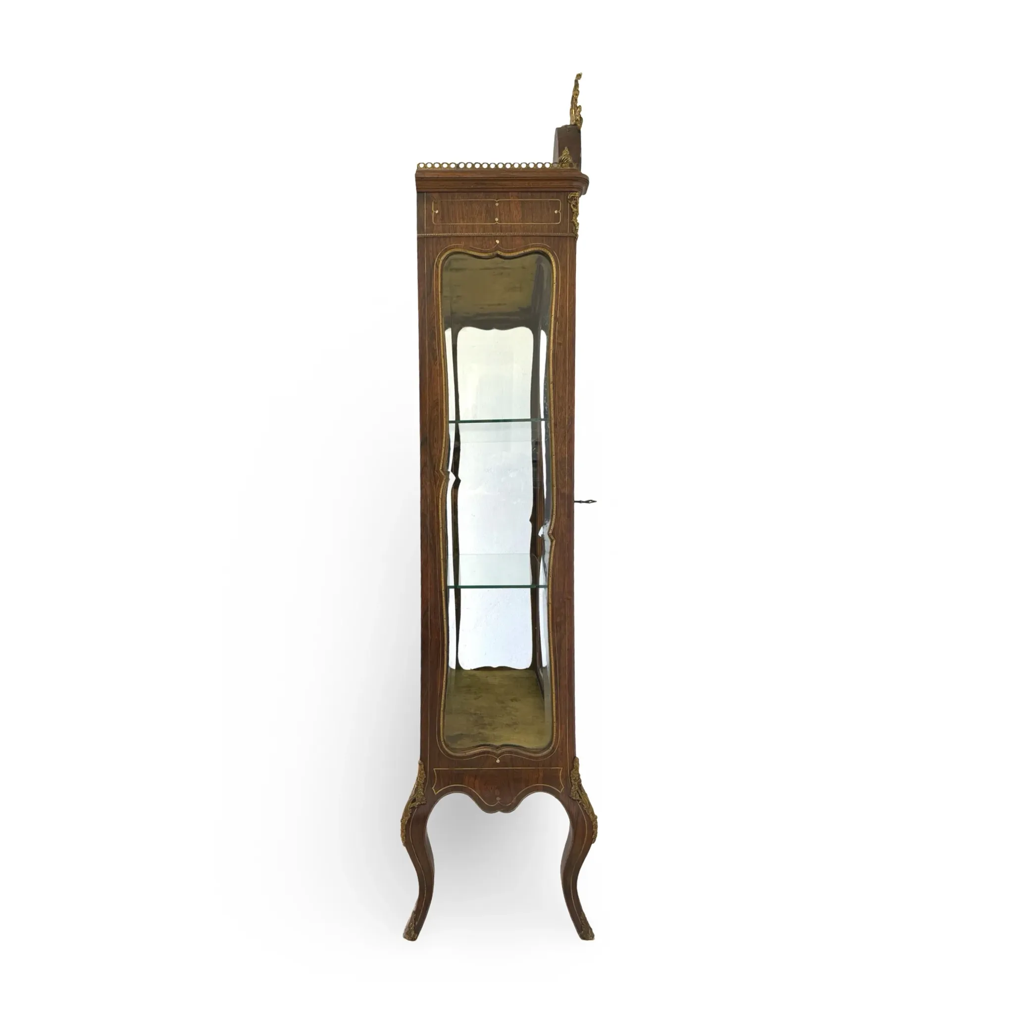 Elegant antique display cabinet, dating to 19th century
