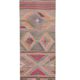Vintage Turkish hallway rug 74x696 cm