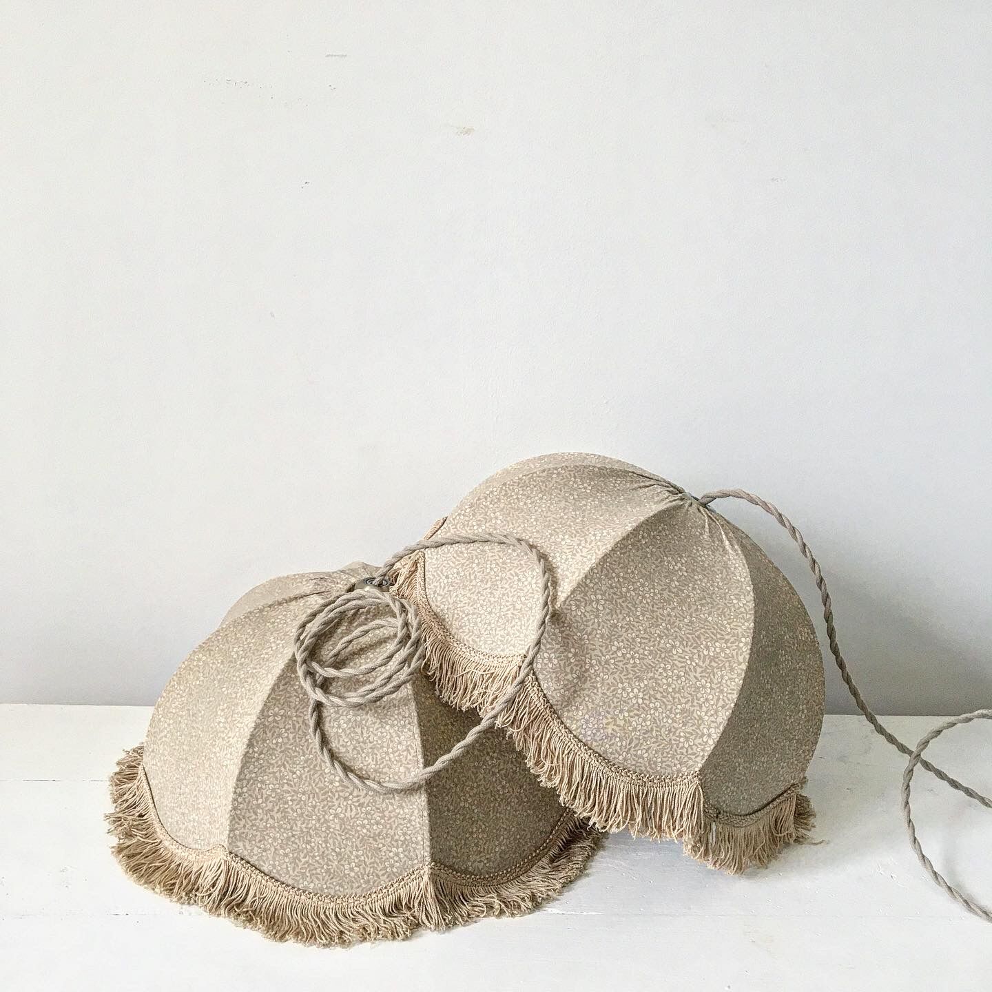 Vintage pendant lamp pair