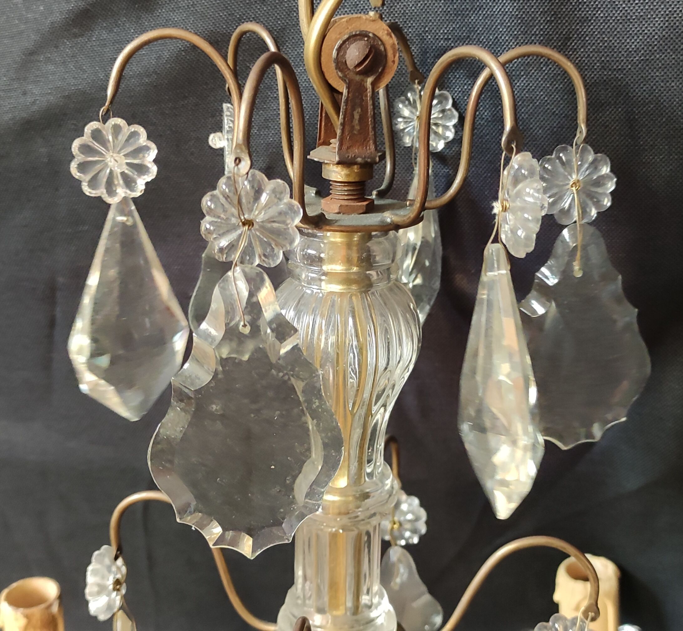 Ancien lustre pampilles